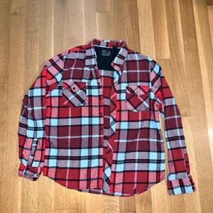 Fox motorcycle oversized flannel.